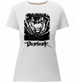 Женская премиум футболка Берсерк Черный фото