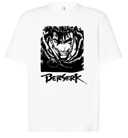 Футболка Оверсайз Berserk smile Белый фото
