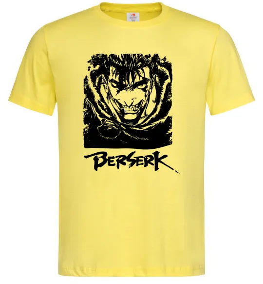 Мужская футболка Berserk smile Лимонный фото