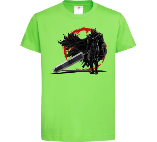 Дитяча футболка Берсерк меч Лаймовий фото
