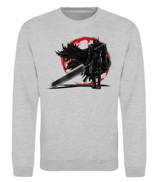 Світшот Берсерк меч Сірий меланж фото