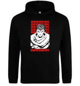 Мужская толстовка (худи) Berserk Guts Черный фото