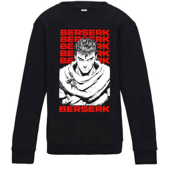 Детский Свитшот Berserk Guts Черный фото