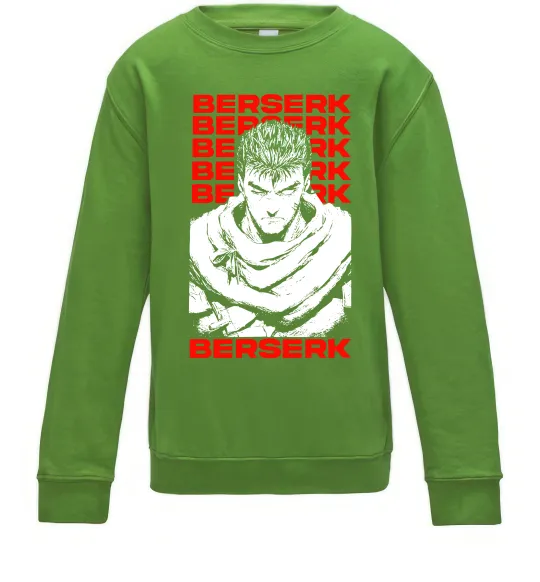 Детский Свитшот Berserk Guts Лаймовый фото