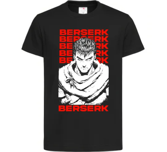 Дитяча футболка Berserk Guts Чорний фото