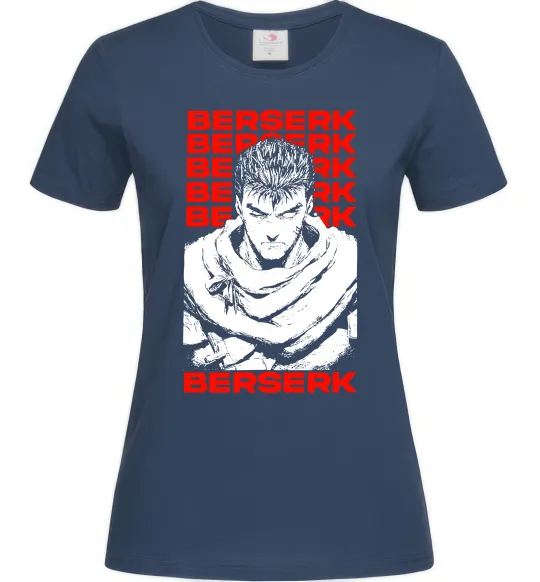 Жіноча футболка Berserk Guts Темно-синій фото
