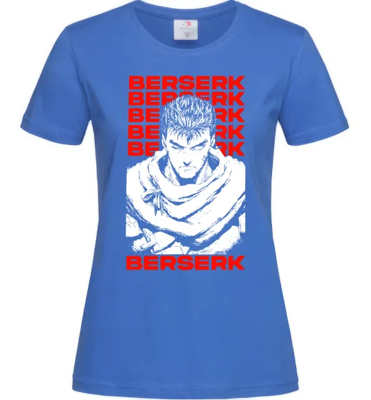 Жіноча футболка Berserk Guts Яскраво-синій фото