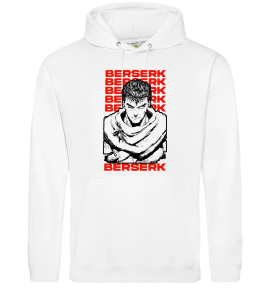 Женская толстовка (худи) Berserk Guts Белый фото