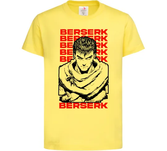 Дитяча футболка Berserk Guts Лимонний фото