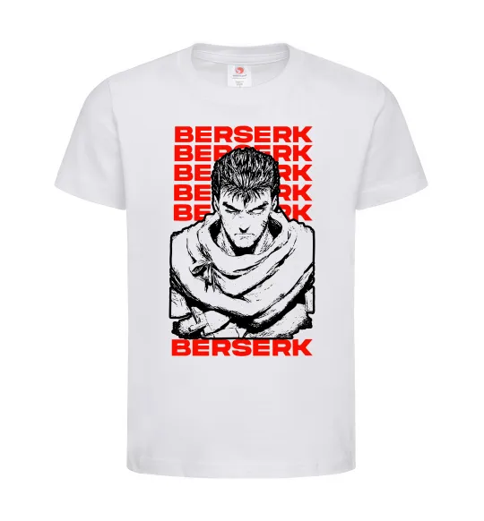 Детская футболка Berserk Guts Белый фото