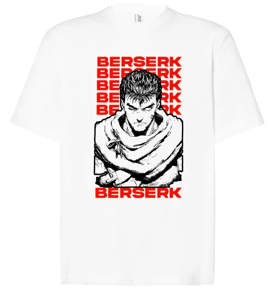 Футболка Оверсайз Berserk Guts Белый фото