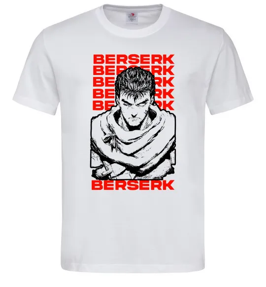 Мужская футболка Berserk Guts Белый фото