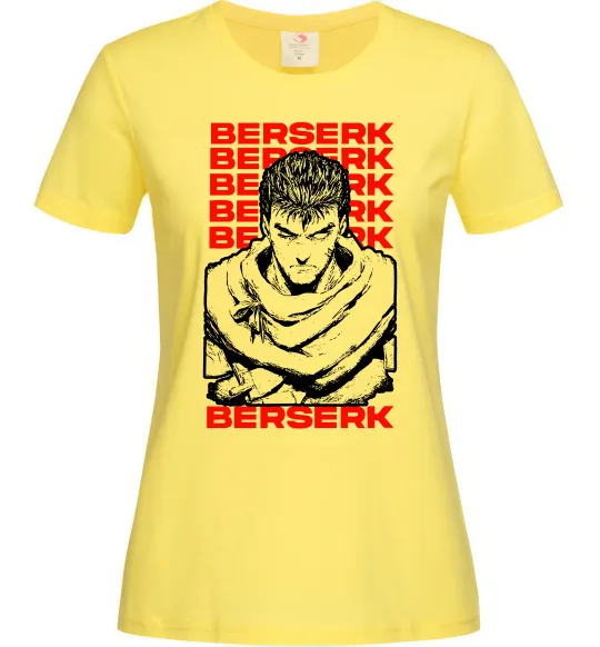 Жіноча футболка Berserk Guts Лимонний фото