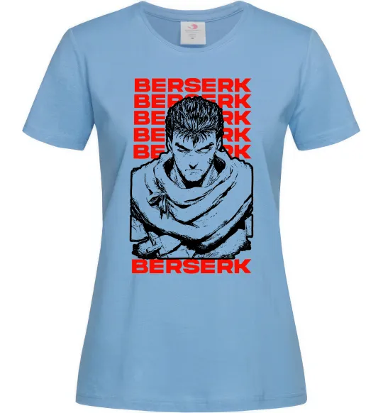 Жіноча футболка Berserk Guts Блакитний фото