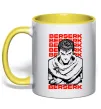 Чашка з кольоровою ручкою Berserk Guts Сонячно жовтий фото