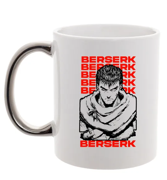 Чашка з кольоровою ручкою Berserk Guts Срібло фото