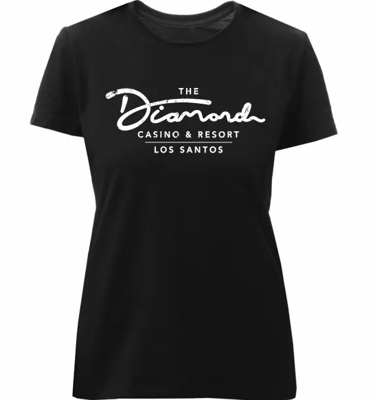 Женская премиум футболка Diamond Casino Los Santos Черный фото