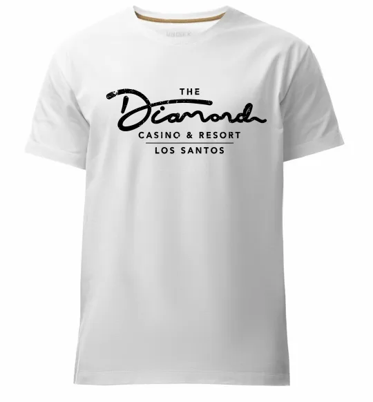 Мужская премиум футболка Diamond Casino Los Santos Белый фото