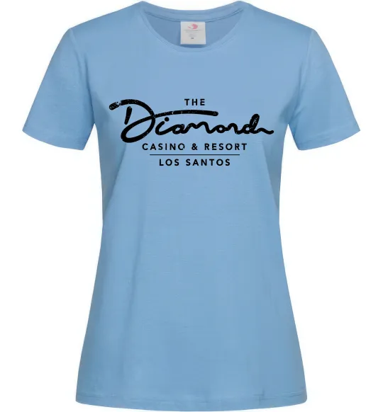 Женская футболка Diamond Casino Los Santos Голубой фото