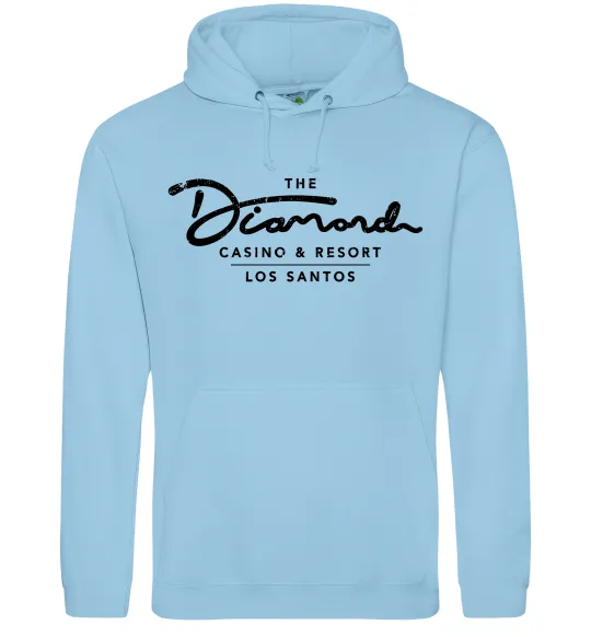 Чоловіча толстовка (худі) Diamond Casino Los Santos Блакитний фото