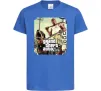 Дитяча футболка GTA V Dog Яскраво-синій фото