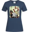 Женская футболка GTA V Dog Темно-синий фото