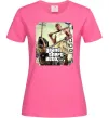 Женская футболка GTA V Dog Ярко-розовый фото