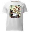 Чоловіча преміум футболка GTA V Dog Білий фото