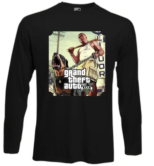Лонгслів GTA V Dog Чорний фото