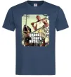 Мужская футболка GTA V Dog Темно-синий фото