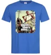 Мужская футболка GTA V Dog Ярко-синий фото