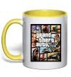 Чашка з кольоровою ручкою GTA 5 Poster Сонячно жовтий фото