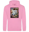 Чоловіча толстовка (худі) GTA 5 Poster Рожевий фото