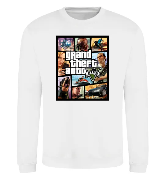 Свитшот GTA 5 Poster Белый фото