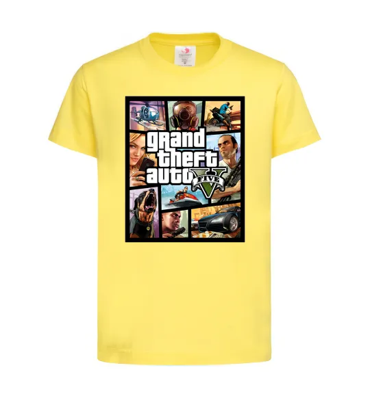 Детская футболка GTA 5 Poster Лимонный фото