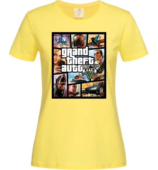 Женская футболка GTA 5 Poster Лимонный фото