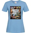 Женская футболка GTA 5 Poster Голубой фото
