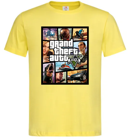 Мужская футболка GTA 5 Poster Лимонный фото