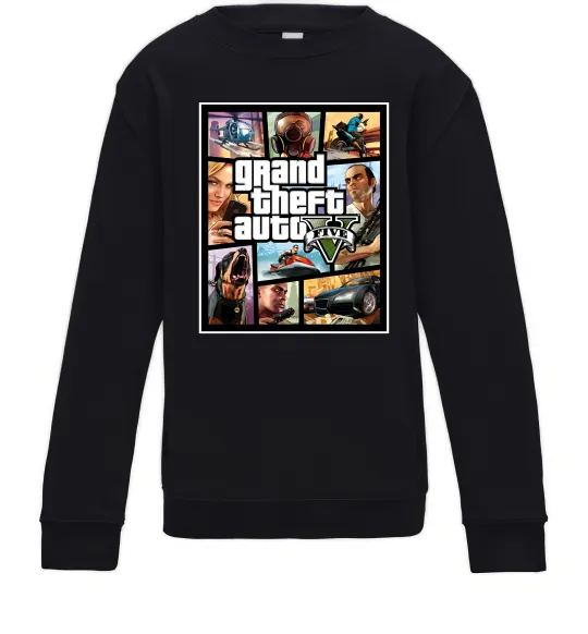 Детский Свитшот GTA 5 Poster Черный фото