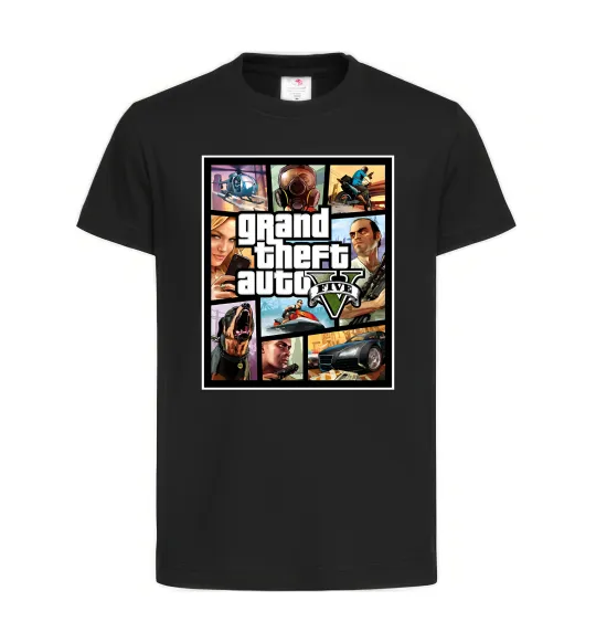 Детская футболка GTA 5 Poster Черный фото