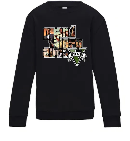 Детский Свитшот Grand Theft Auto 5 Черный фото