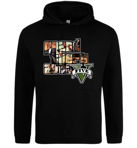 Женская толстовка (худи) Grand Theft Auto 5 Черный фото