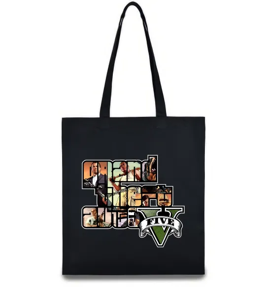 Еко-сумка Grand Theft Auto 5 Чорний фото