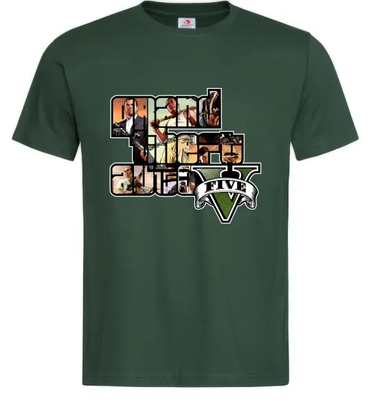 Мужская футболка Grand Theft Auto 5 Темно-зеленый фото