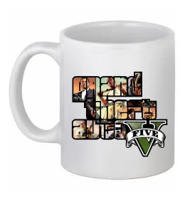 Чашка керамическая Straight Outta Los Santos Белый фото