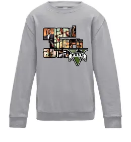 Детский Свитшот Straight Outta Los Santos Черный фото