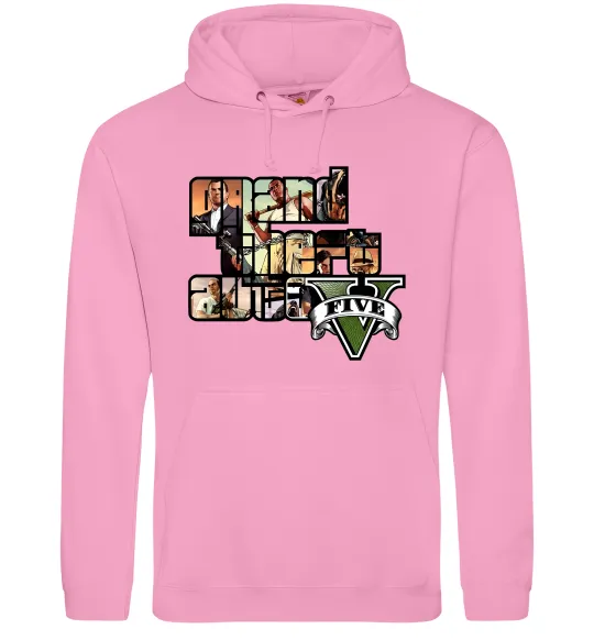 Чоловіча толстовка (худі) Grand Theft Auto 5 Рожевий фото