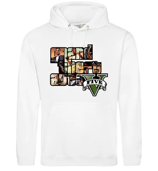 Женская толстовка (худи) Grand Theft Auto 5 Белый фото