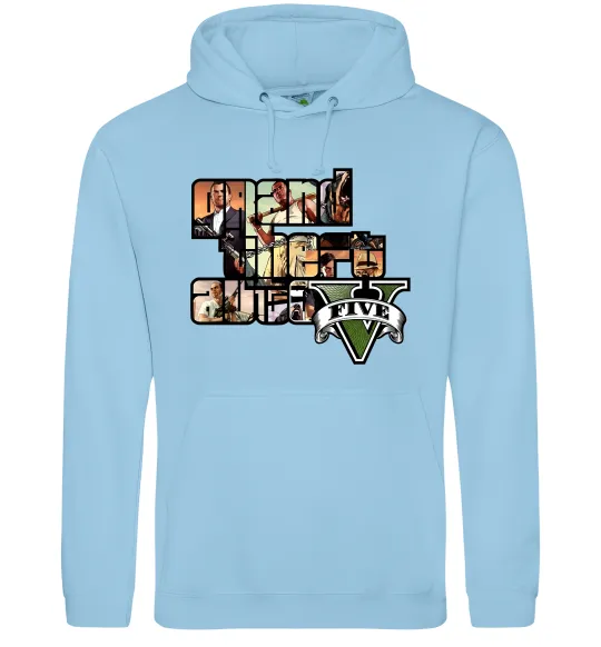Жіноча толстовка (худі) Grand Theft Auto 5 Блакитний фото