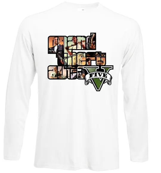 Лонгслив Grand Theft Auto 5 Белый фото